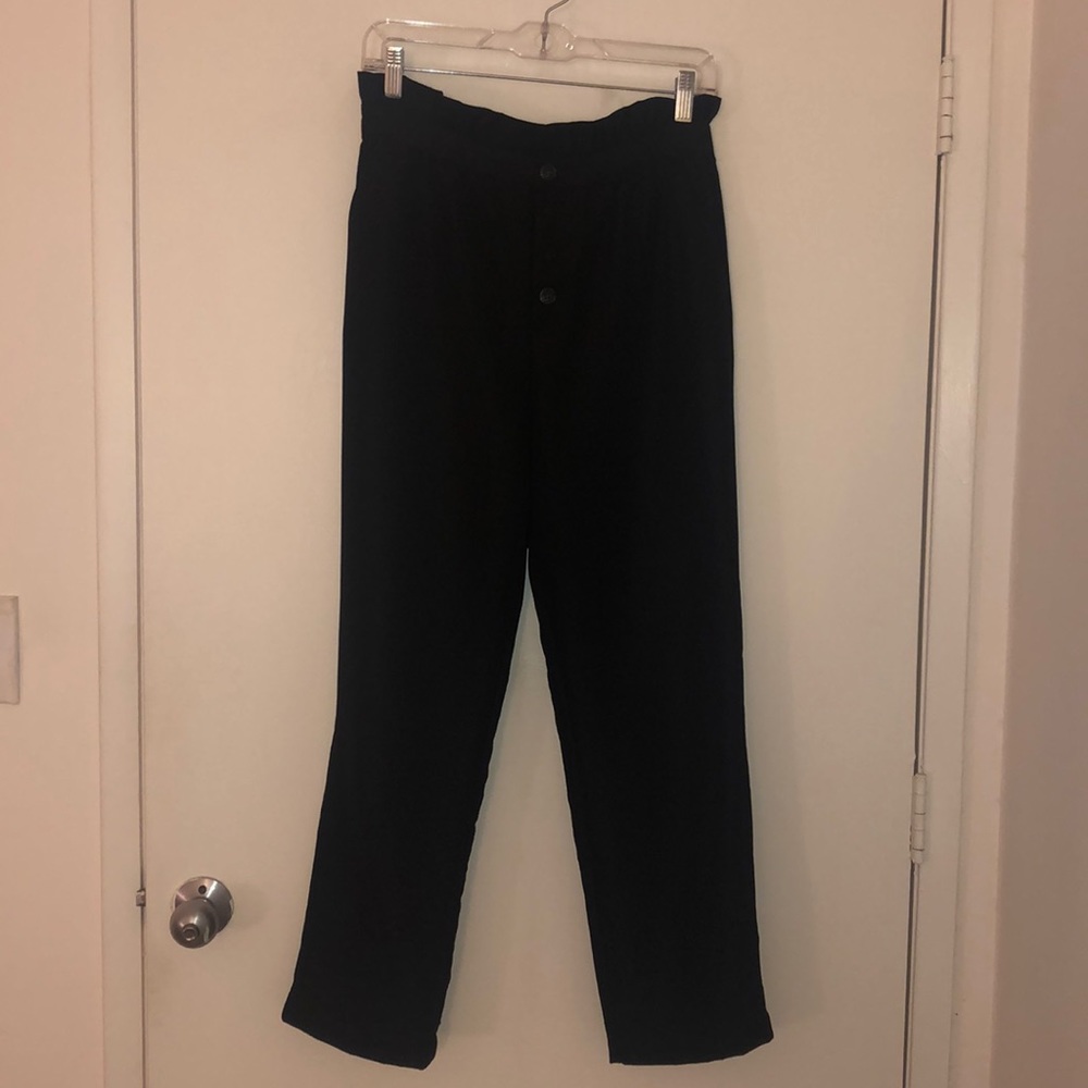 Paperbag Waist Ankle Pants